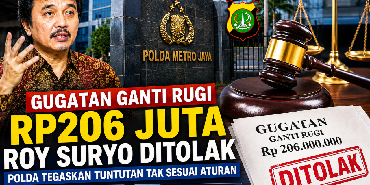 Gugatan Ganti Rugi Rp206 Juta Roy Suryo Ditolak, Ini Kata Polda