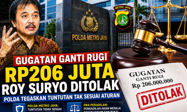Gugatan Ganti Rugi Rp206 Juta Roy Suryo Ditolak, Ini Kata Polda