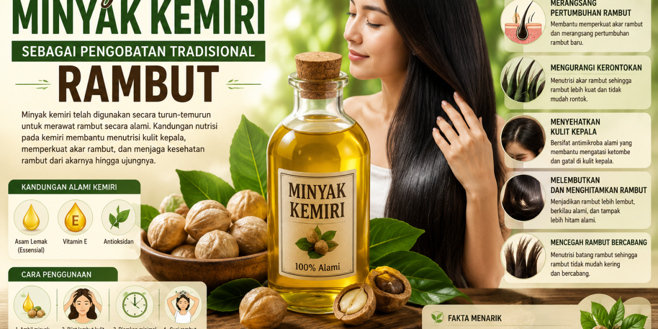 Keajaiban Minyak Kemiri Sebagai Pengobatan Tradisional Rambut