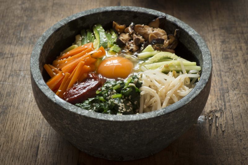 Makanan Bibimbap Hidangan Korea Penuh Warna Dan Gizi